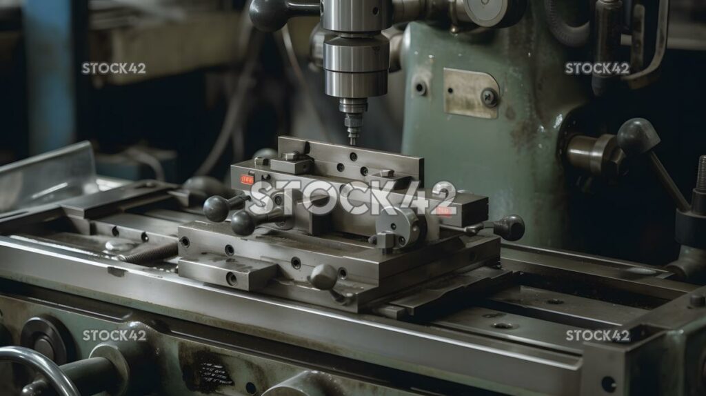 close-up of a machine or tool in use