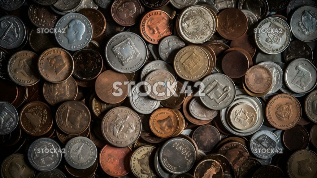 collection of rare and valuable coins from different coun one