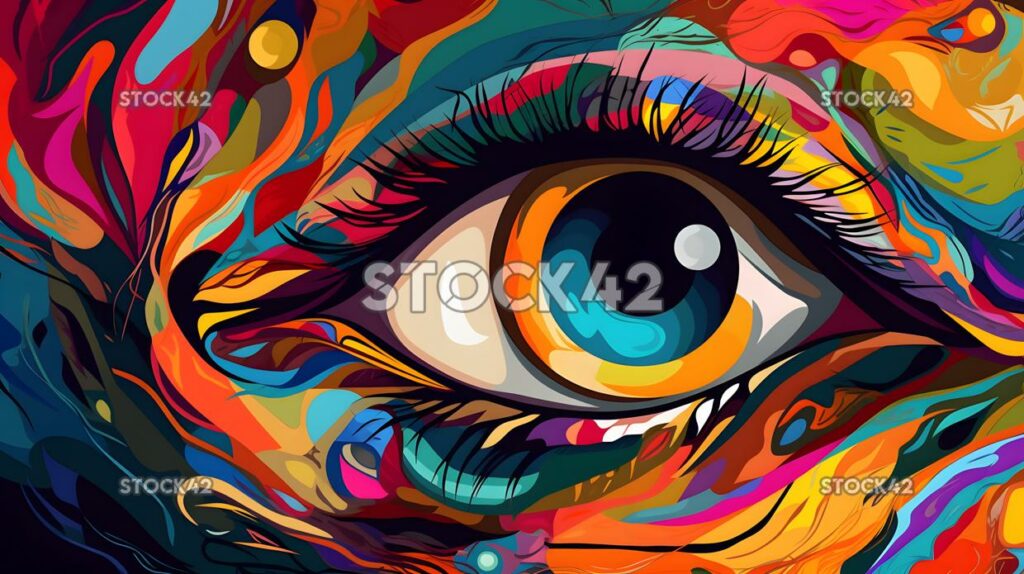 colorful abstract design drawing the eye to different par three