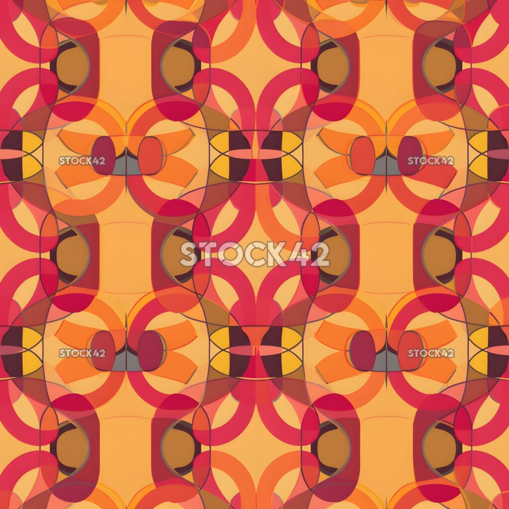 colorful geometric pattern of interlocking shapes in shad two