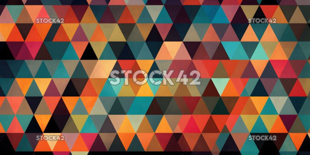 colorful geometric pattern with a retro feel two