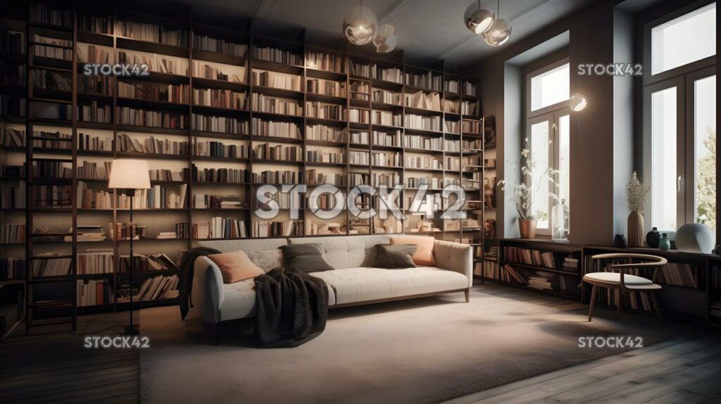 cozy and comfortable library with a collection of inspiri two