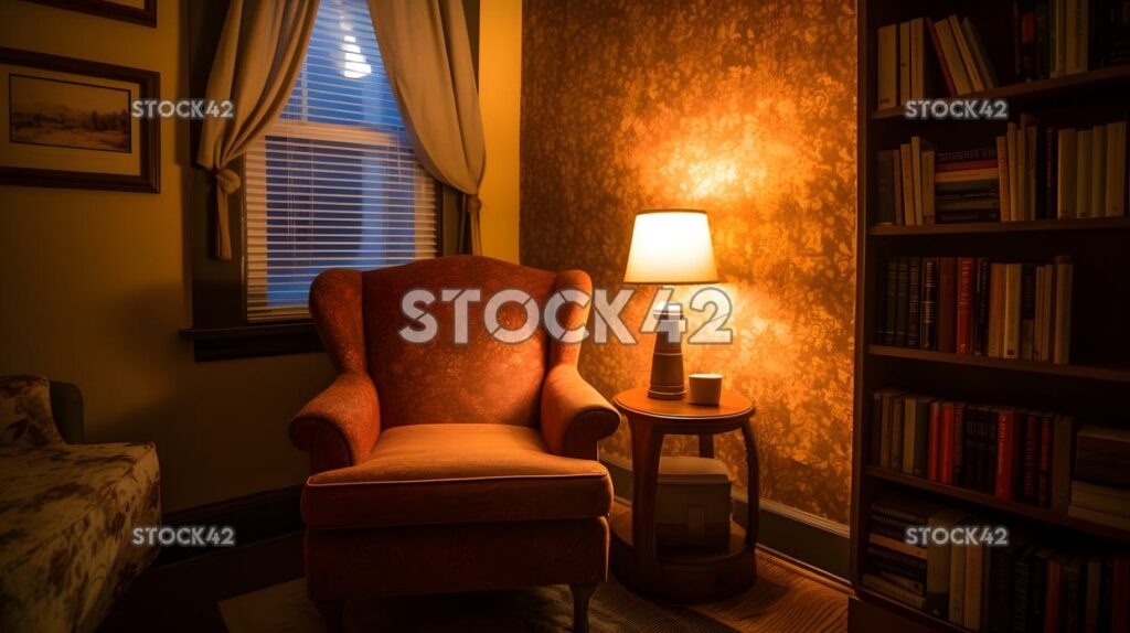 cozyreadingnookwithacomfortablechairwarmlightin one