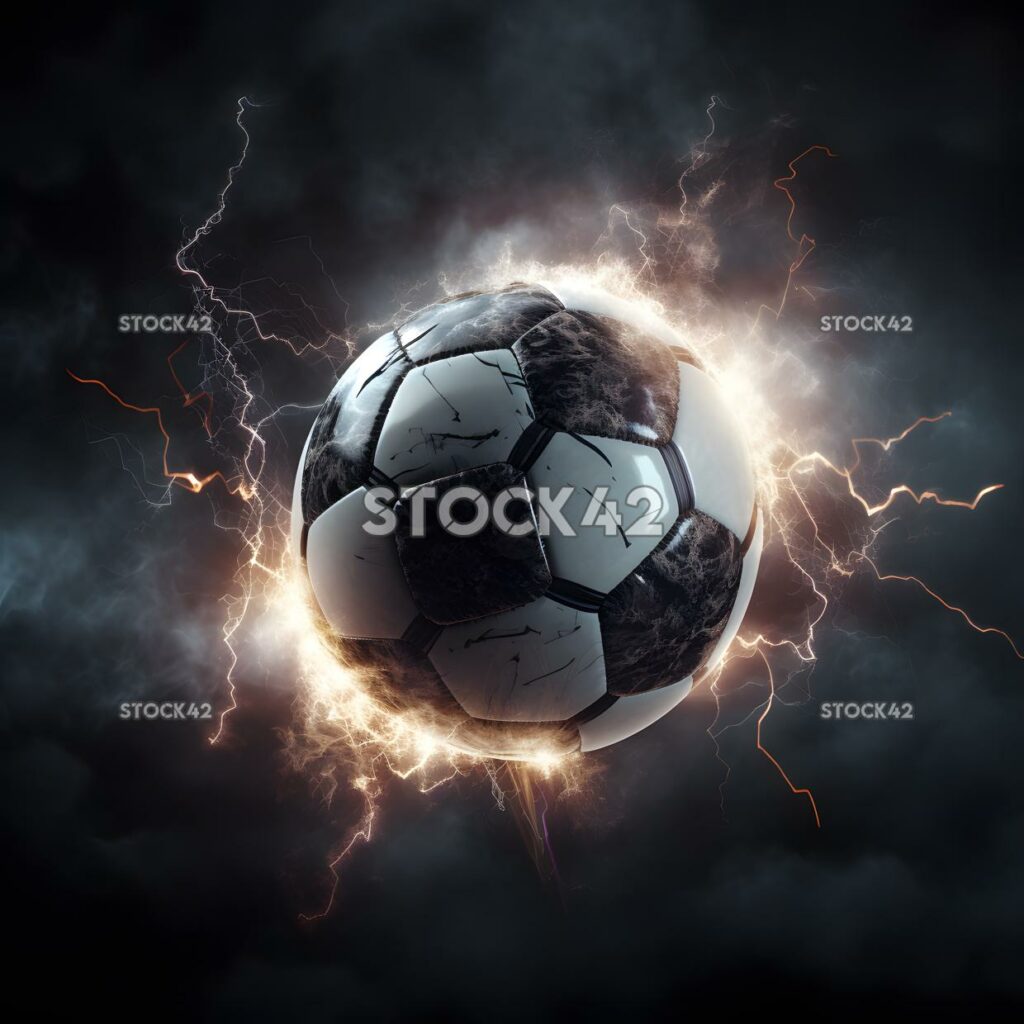 creative dynamic lightning football