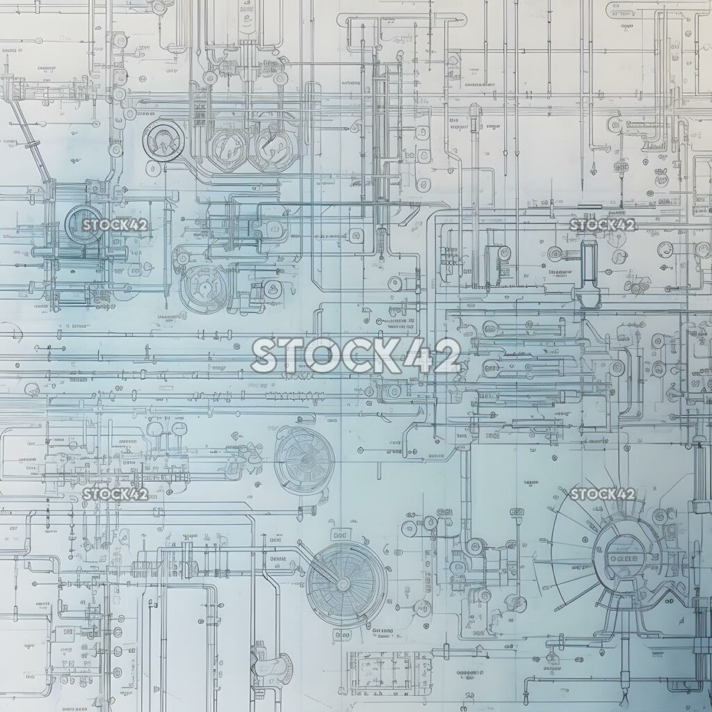 detailed blueprint or technical drawing one