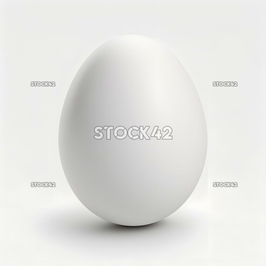 egg blank white background realistic