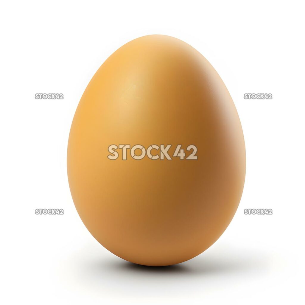 egg blank white background realistic one