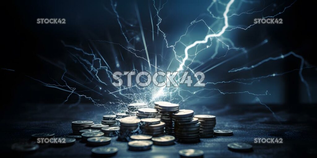 finance budgeting saving dynamic lightning