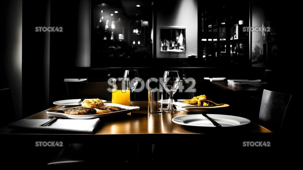 food dining restaurants high contrast one