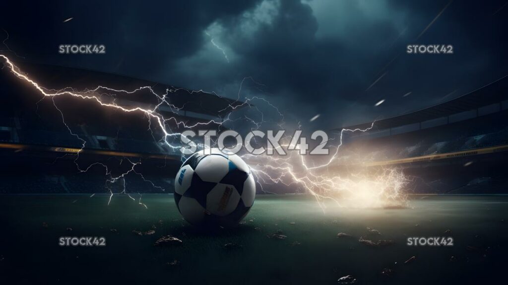 football sports goal dynamic lightning  one