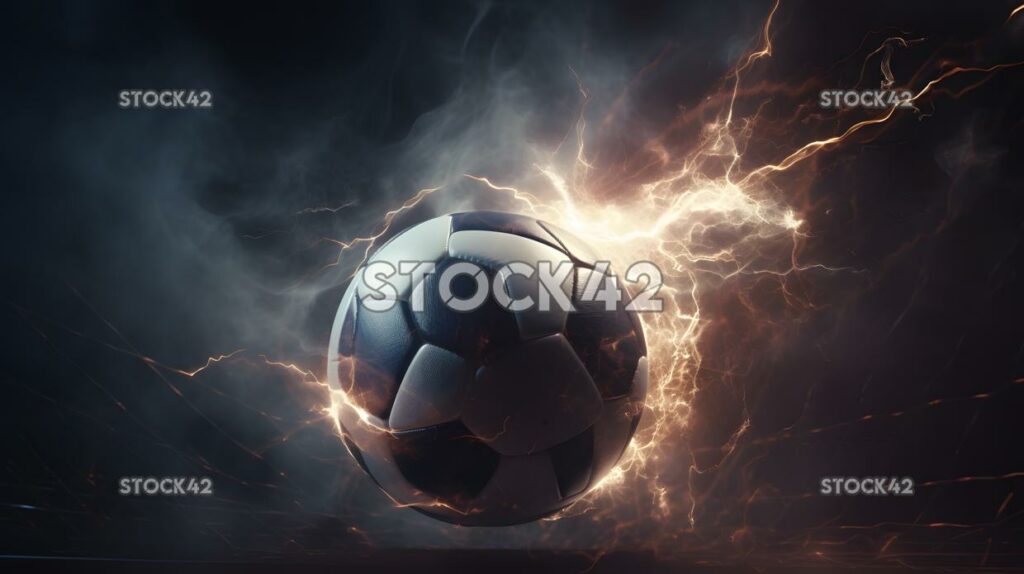 football sports goal dynamic lightning  two