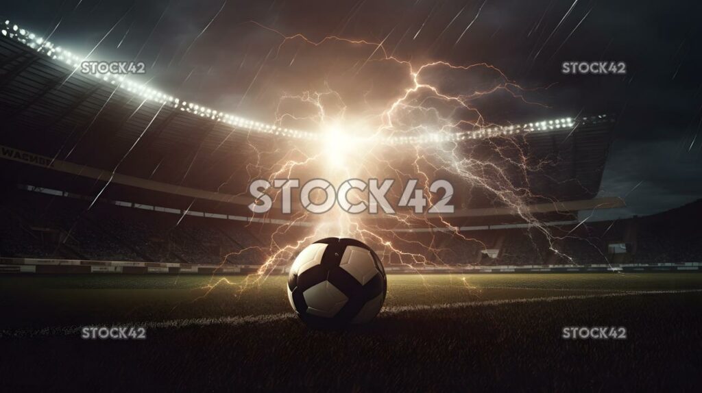 Fußball Sporttor dynamisches lightning_