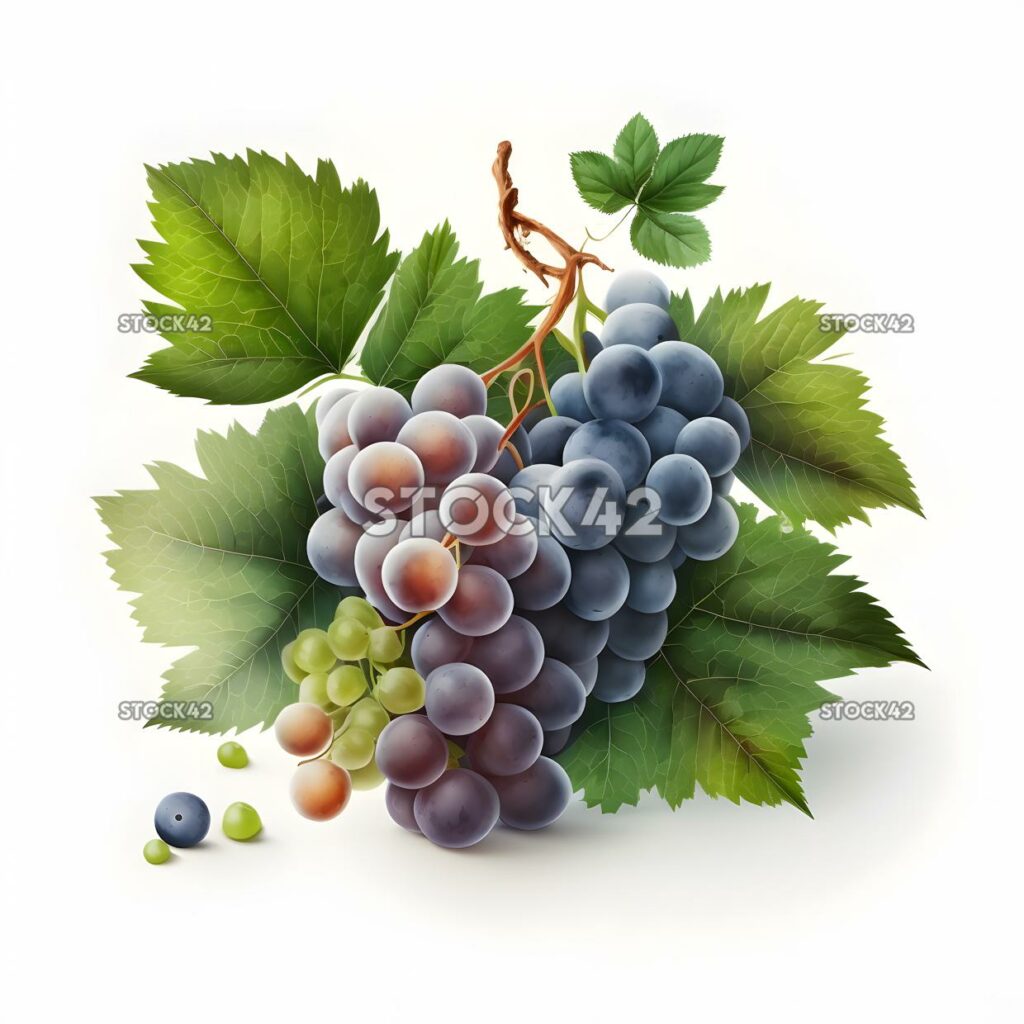 grape blank white background one