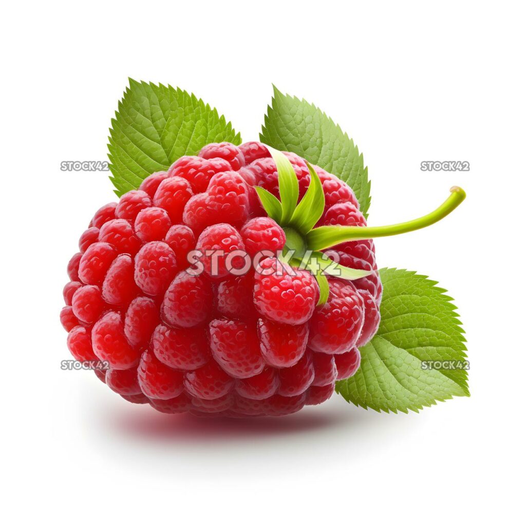 raspberry blank white background one