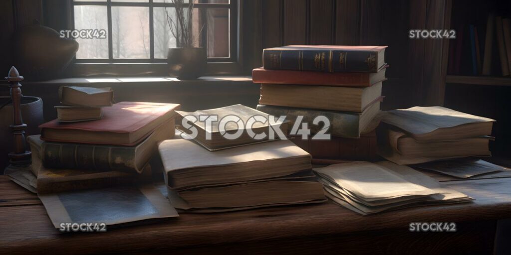 reading literature books Hyper-realistic textures