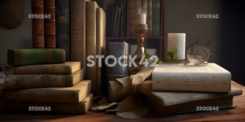 reading literature books Hyper-realistic textures one