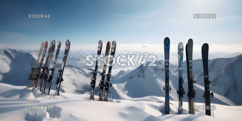 Skifahren, Schnee, Berge, Winterabenteuer, Cinematic Hyper-re one