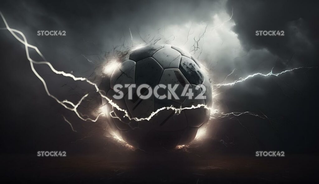 soccer stadion ball cinematic dramatic lightning shadows  two