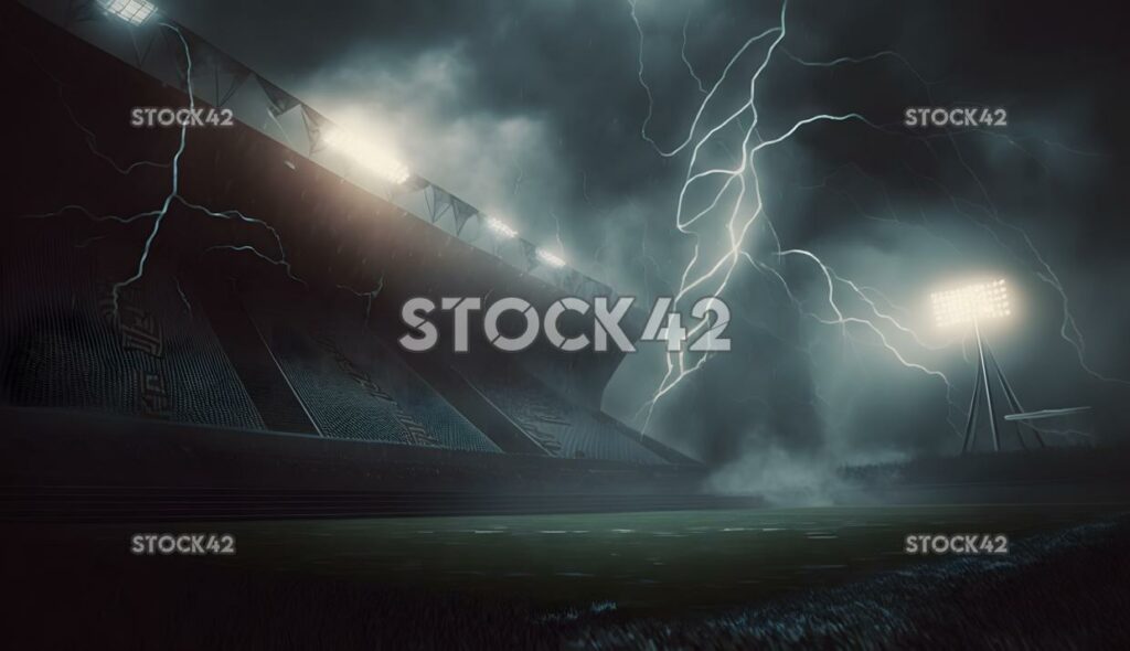 Fútbol Stadion Ball Cinematic Dramatic Lightning shadows_