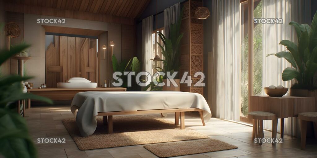 spa retreat relaxation massages Hyper-realistic textures two