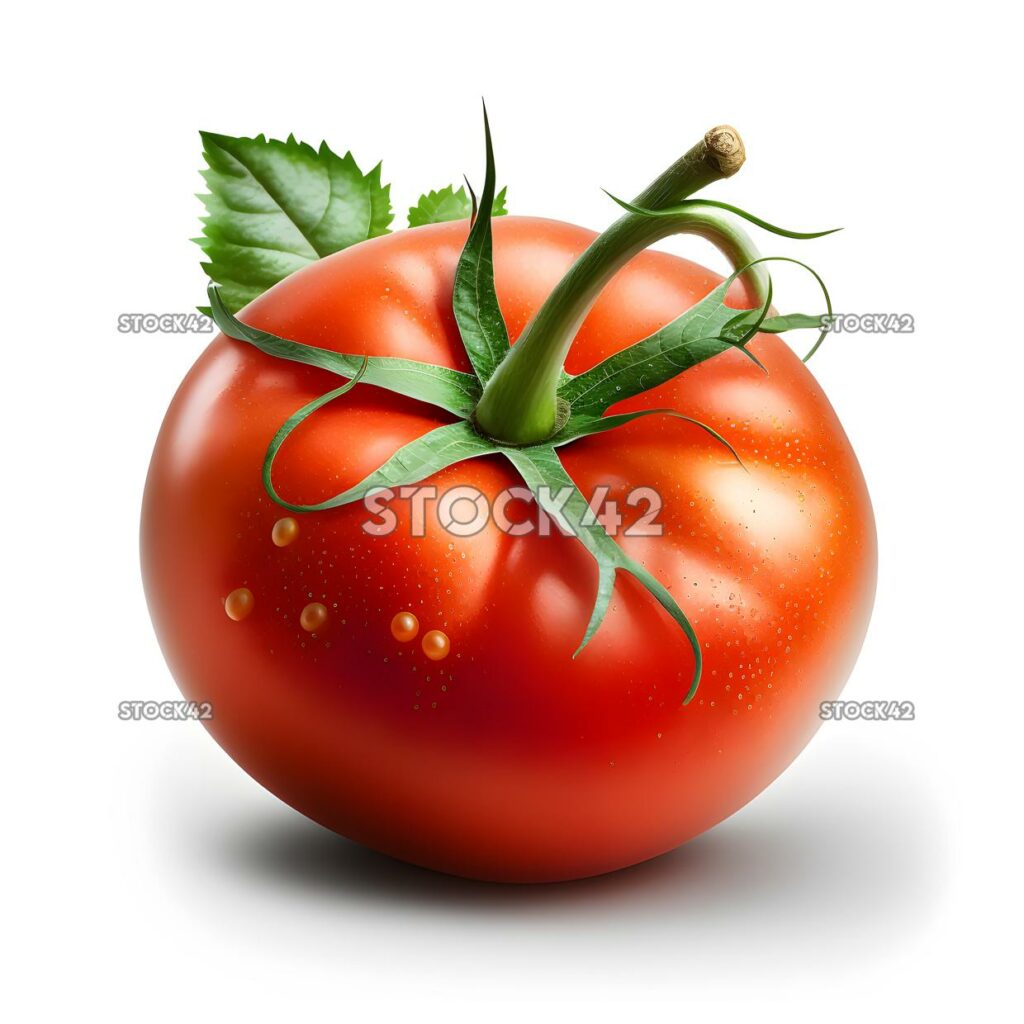 Tomate leerer weißer Hintergrund