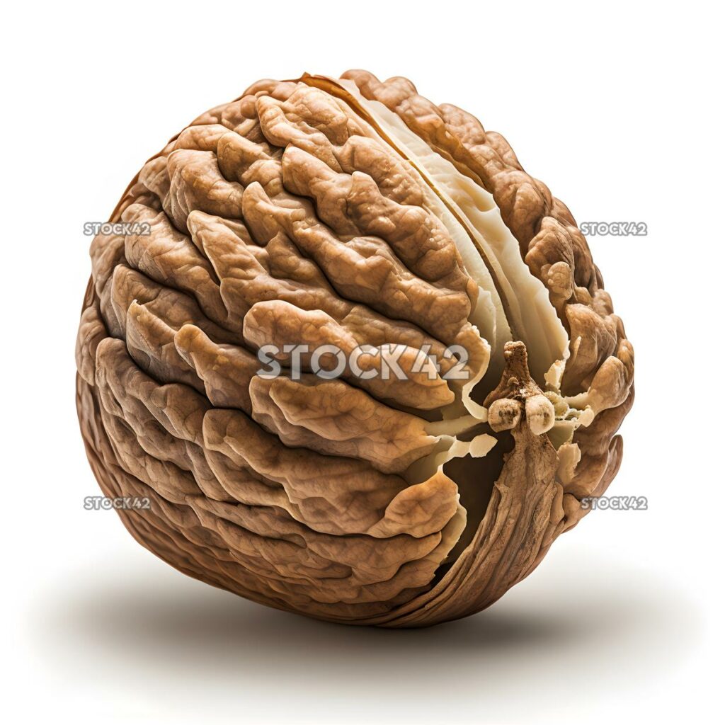 walnut blank white background