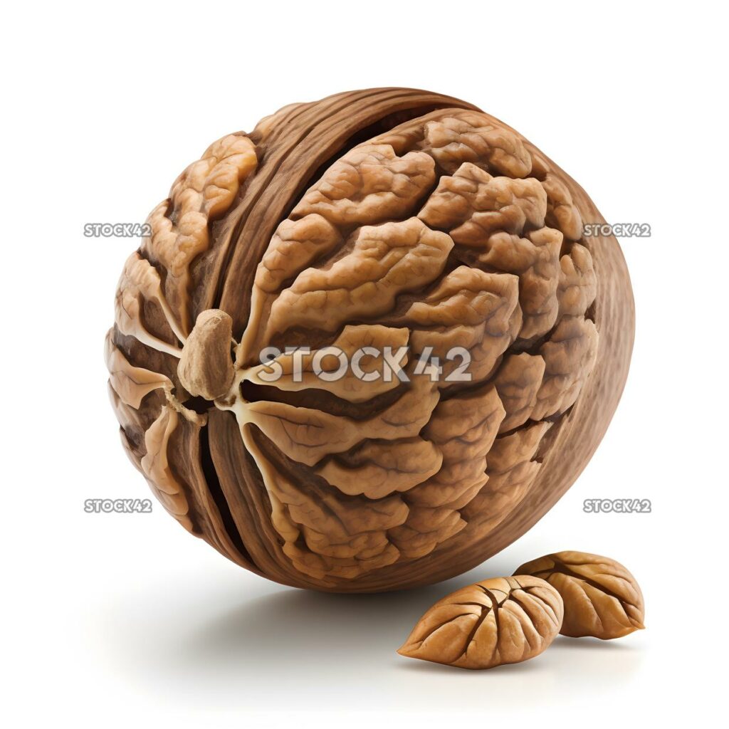 walnut blank white background two