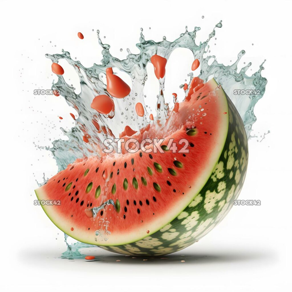 Wassermelone leeren weißen Hintergrund