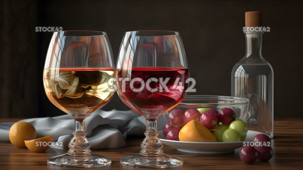 wine spirits cocktails Hyper-realistic one