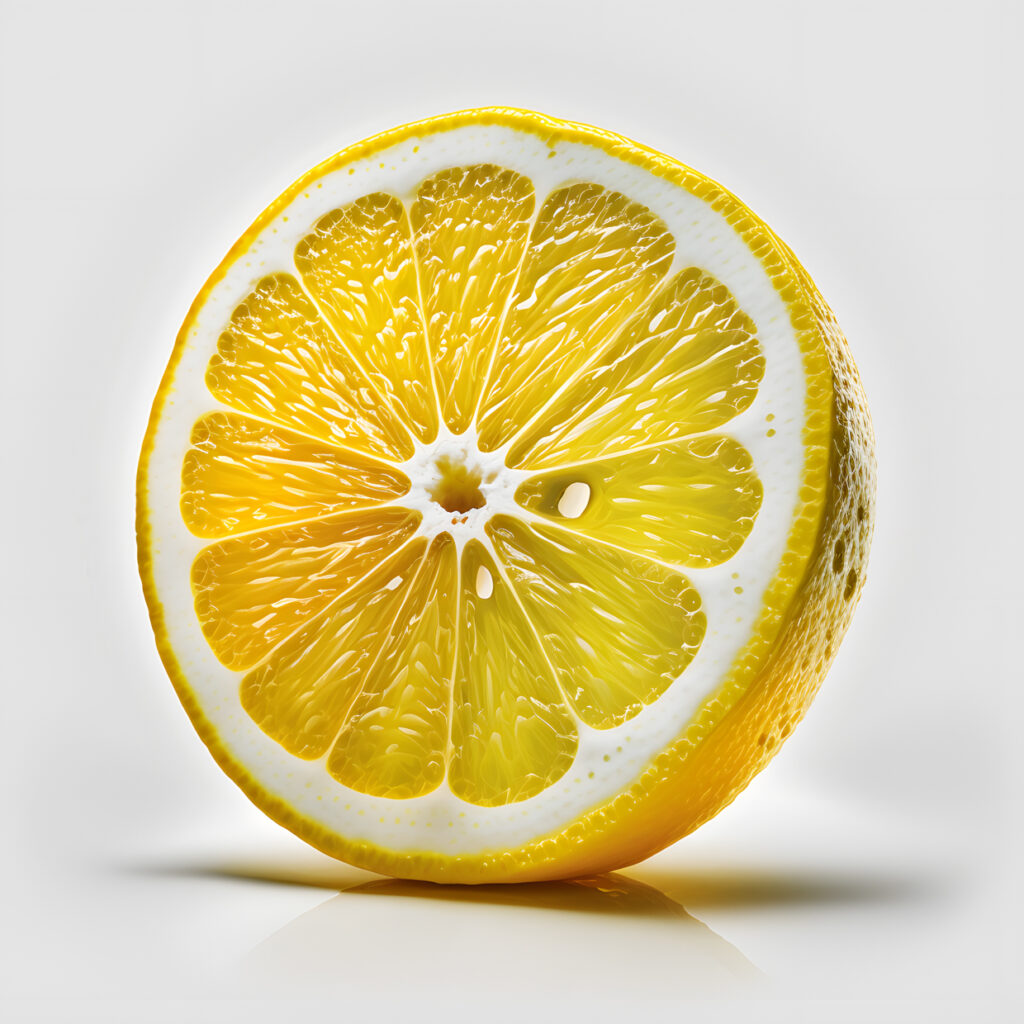 lemon blank white background one